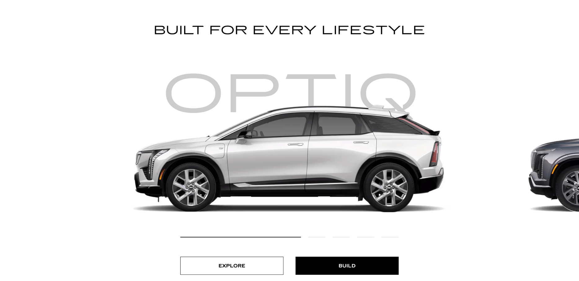 Cadillac IQ wireframe: Built for every lifestyle